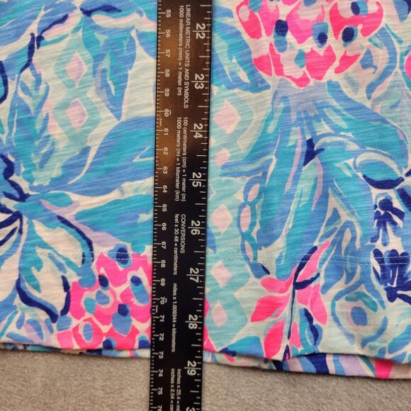 Lilly Pulitzer Kaia Tunic Top Womens Size Small Resort 3/4 Sleeve Embroidered - Picture 5 of 13